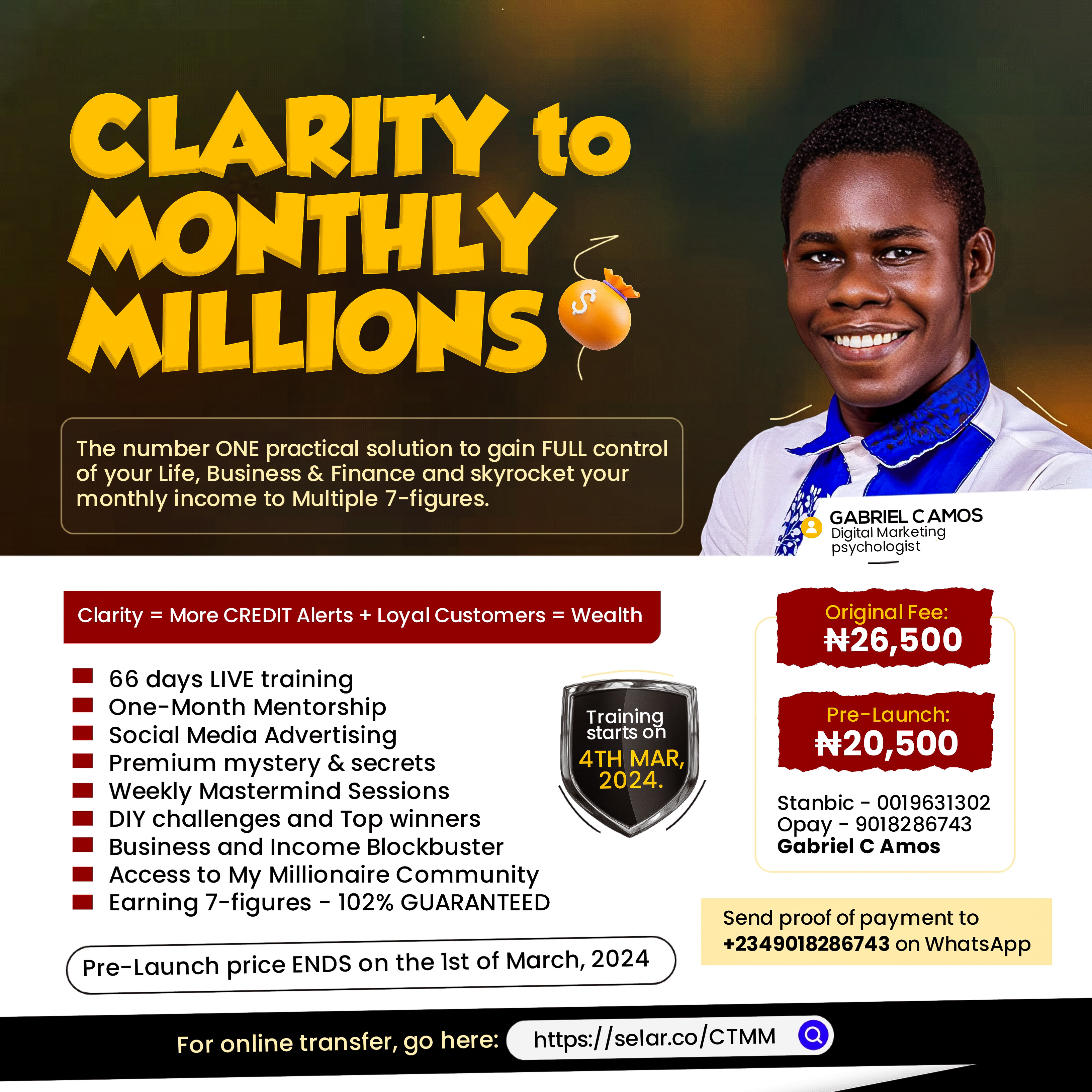 Clarity to Monthly Millions
