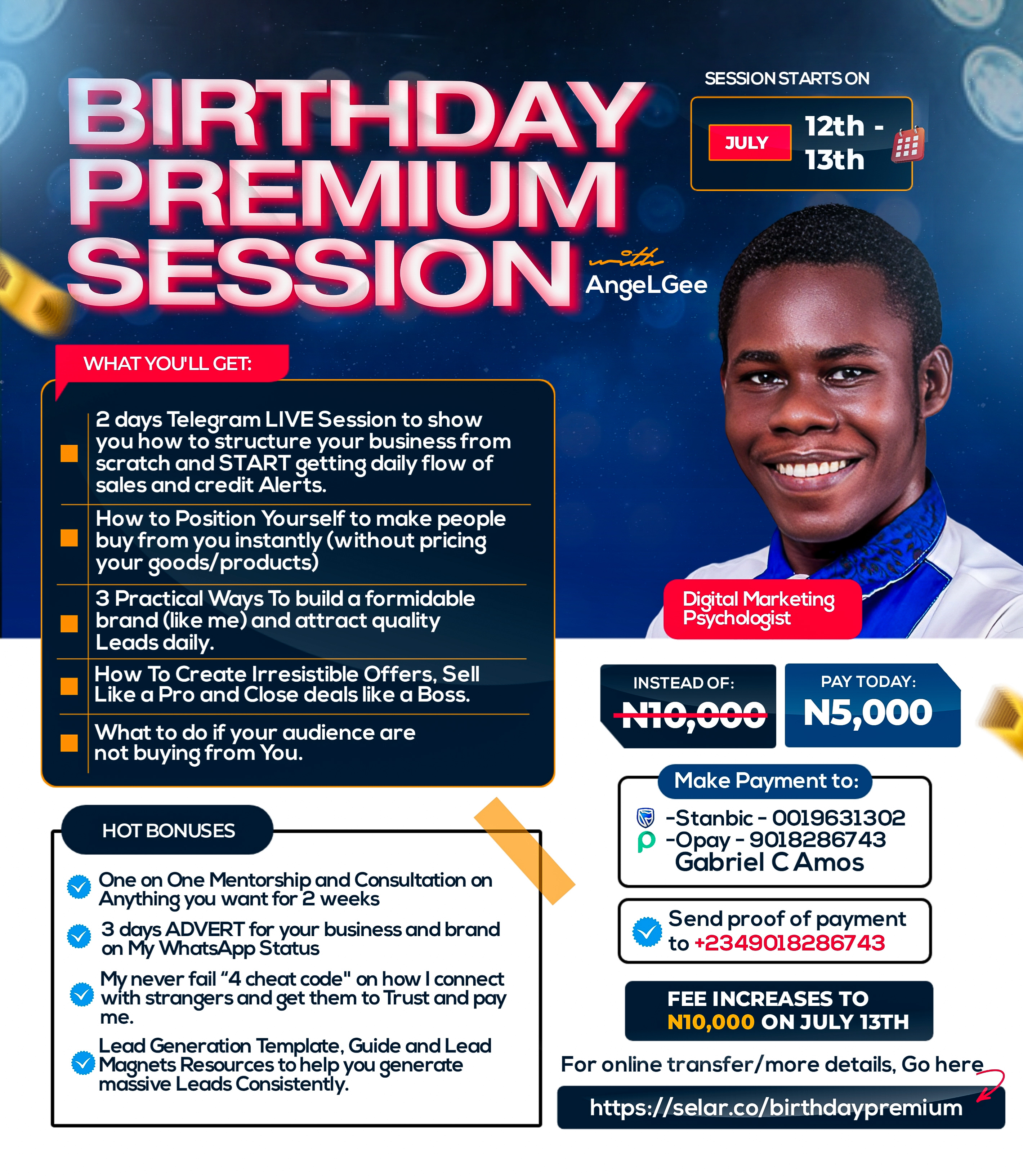 Premium Strategic Session for Online Marketers